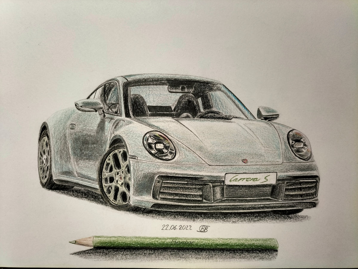 Porsche 992 Carrera Grau