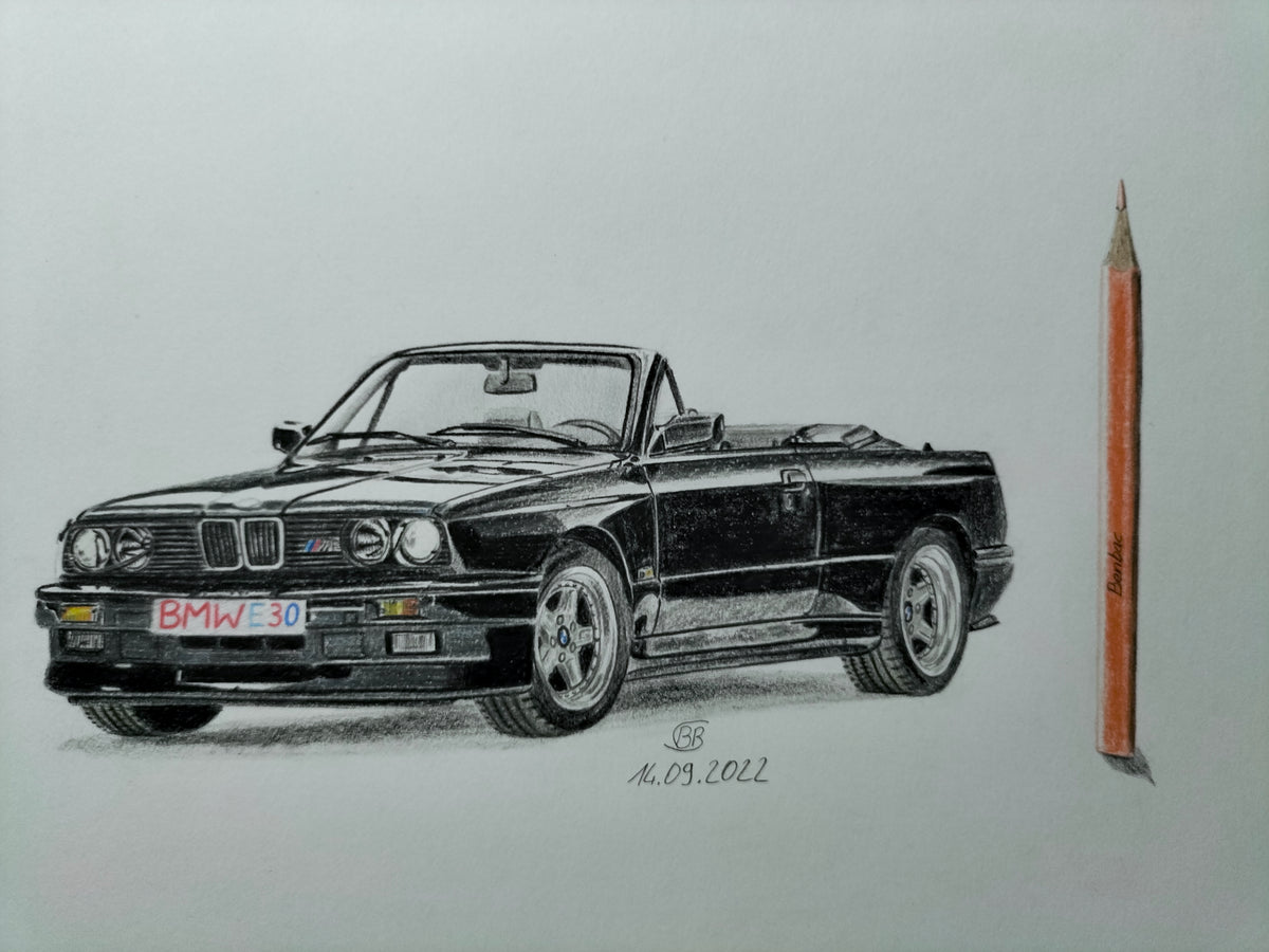 BMW E30 M3 Cabrio schwarz
