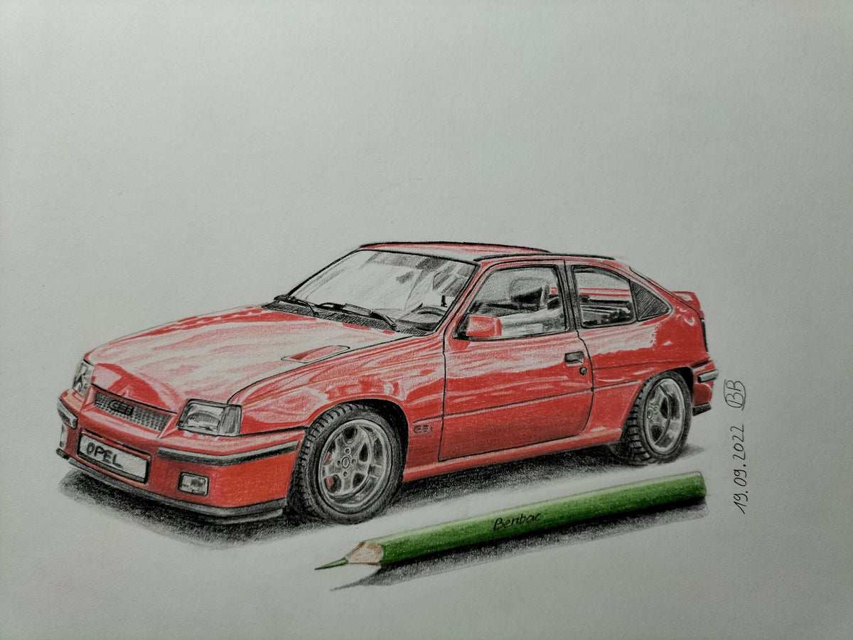 Opel Kadett E GSI Rot