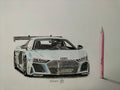 Audi R8 hellblau